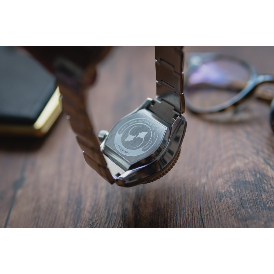 Proxima PX1683 SBDX001 Monoblock NH35 Automatic  ScubaMaster Wristwatch Gold dial