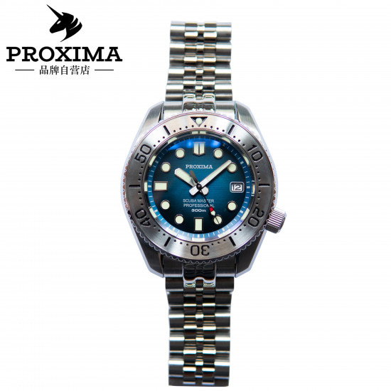 Proxima  PX1683  SBDX Blue dial Diver Automatic Wristwatch removable case