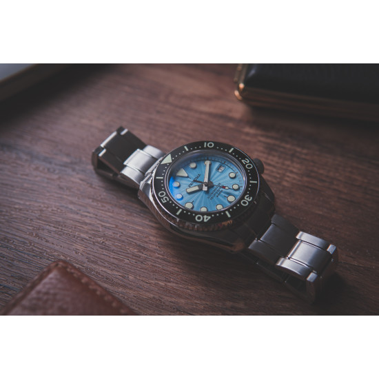 Proxima PX1683 SBDX001 NH35  Diver Automatic Wristwatch MarineMaster Blue Wave Dial