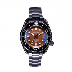 Proxima PX1683 SBDX001 Monoblock NH35 Automatic ScubaMaster Wristwatch Brush Metal Coffee Dial