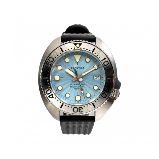 Prxima   PX1683  turtle 6105 black dial Diver Automatic Wristwatch removable case
