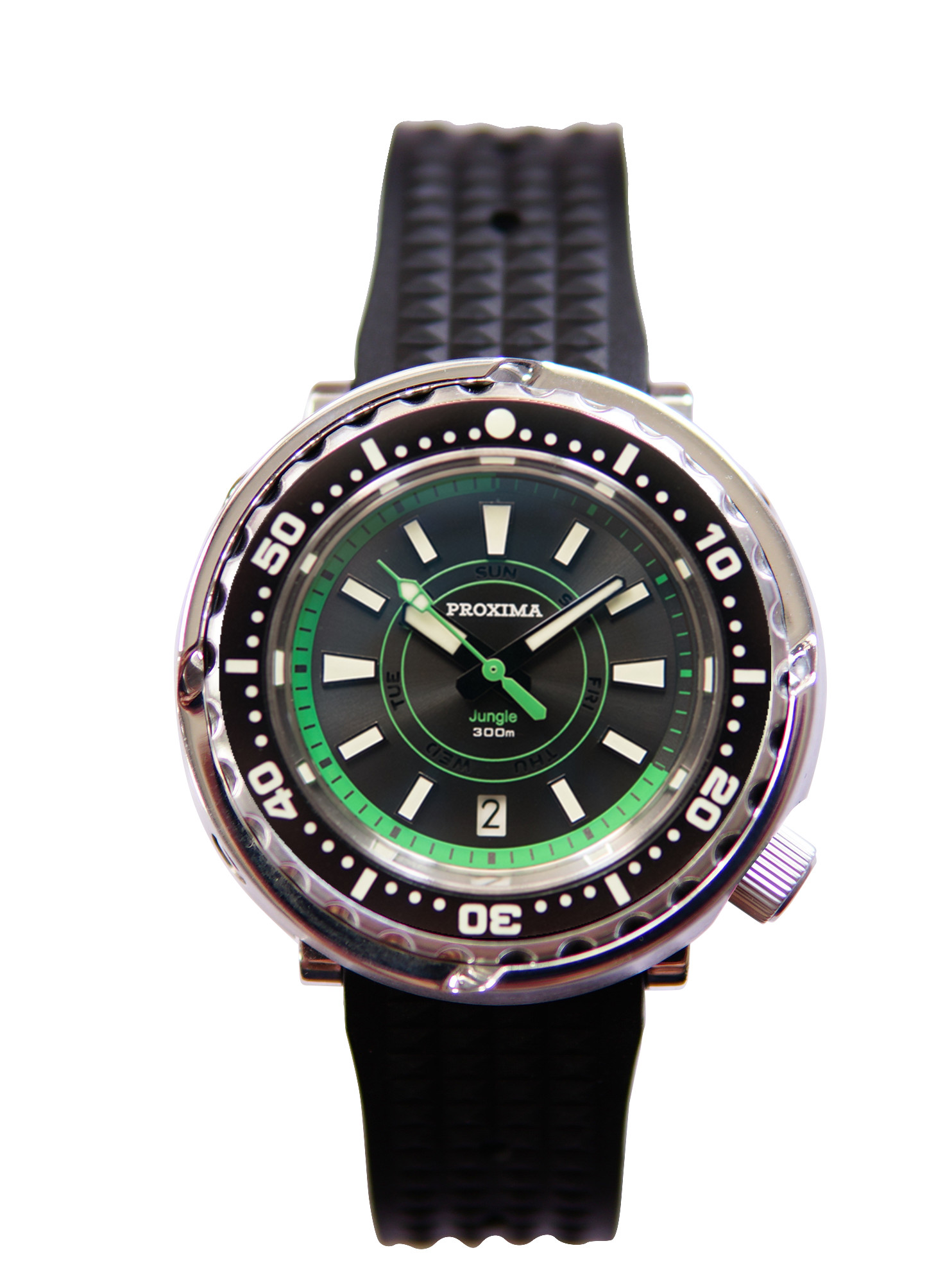 Proxima PX1682 NH36 Tuna Diver Automatic Wristwatch MarineMaster Sapphire insert Jungle dial