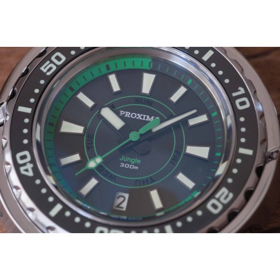 Proxima PX1682 NH36 Tuna Diver Automatic Wristwatch MarineMaster Sapphire insert  Jungle dial