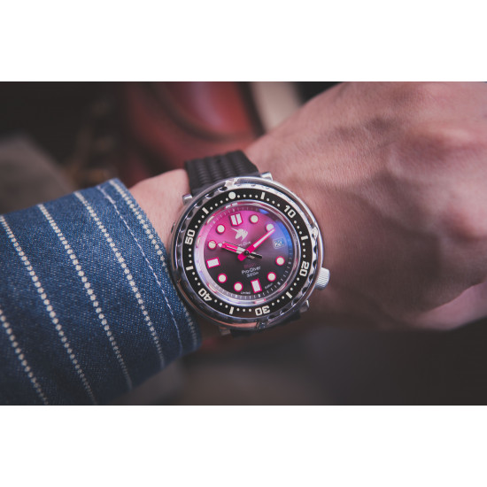 Proxima UD1682 NH35 Tuna Diver Automatic Wristwatch MarineMaster Sapphire insert Blush dial