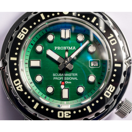 Proxima PX1682 blue dial SBBN017 NH35 Tuna Diver Automatic Wristwatch MarineMaster Green dial