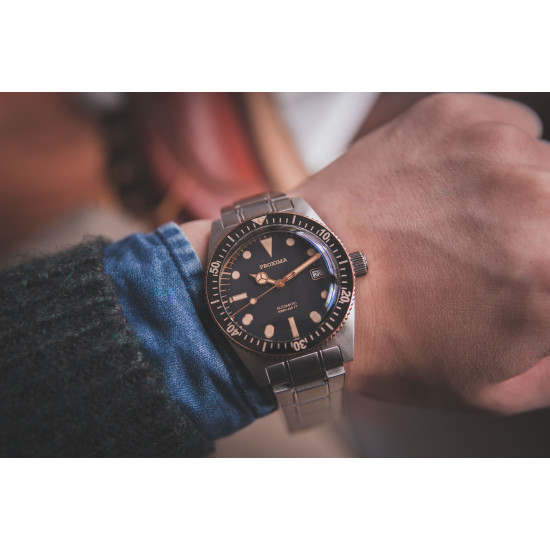 Proxima PX1680 Diver Watch Men Mechanical Watches 200M Waterproof Luminous 2021 Sport Relojes  6200 black Dial