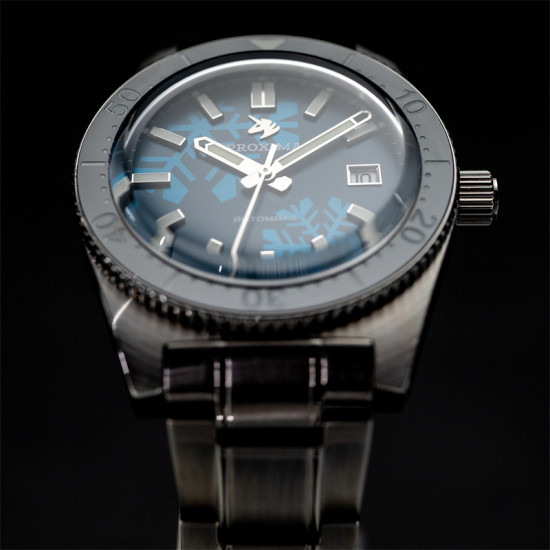 Proxima PX1680 Diver Watch Men Mechanical Watches 200M Waterproof Luminous 2022 Sport Relojes  Snow Blue  Dial V3 