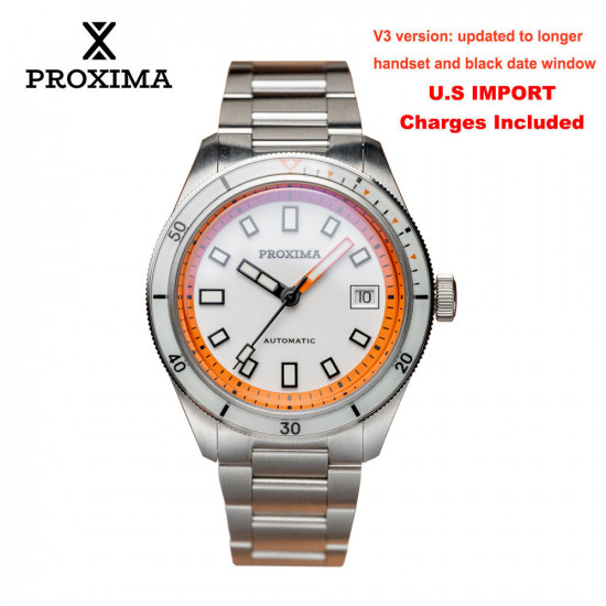  Proxima PX1703 Luxury Diver Watch Business Waterproof Male Clock PT5000 Men Watches Stainless Steel Sapphire Bezel BGW9 Luminous