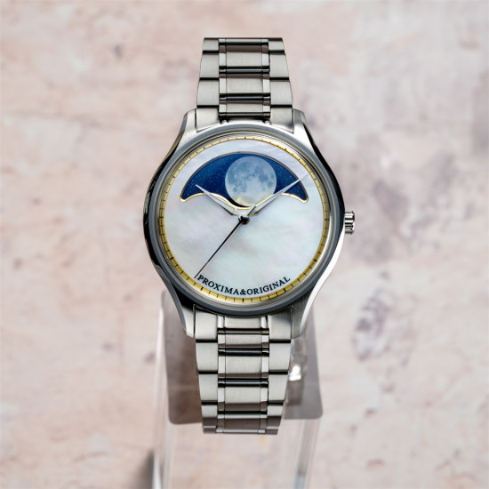  Proxima Original Design 41.5mm Men watch MOP Moon Phase Dial SW200-PR174 Module Movement Automatic Mechanical Watches 5Bar