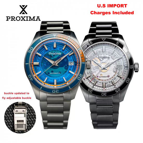 PROXIMA PX1701 New Men Dress Watch 39mm Luxury FashionSW200 PT5000 Automatic Mechanical Sports Business Sapphire Waterproof 