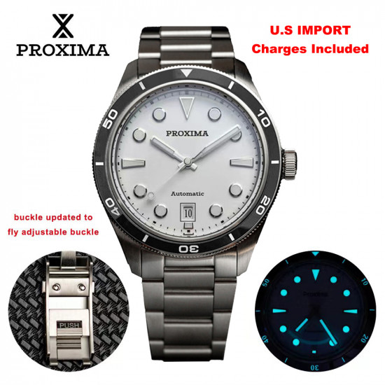 PROXIMA PX1697 New Men Dress Watch 39mm Luxury FashionSW200 PT5000 Automatic Mechanical Sports Business Sapphire Waterproof 