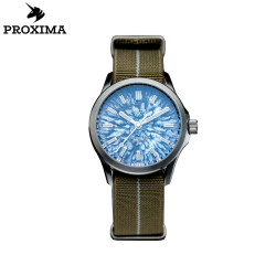 PX1744 New Mens Mechanical Watches Aventurine Dial 100M Waterproof Clock Sapphire Glass Automatic Men Watch Relogio Masculino
