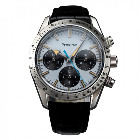 Proxima PX1692 Men Sports Watch 40mm Seagull ST1902 Manual Mechanical 10Bar Sapphire Chronograph Retro Super Lume