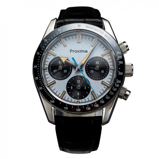 Proxima PX1692 Men Sports Watch 40mm Seagull ST1902 Manual Mechanical 10Bar Sapphire Chronograph Retro Super Lume