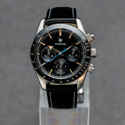 Proxima PX1692 Men Sports Watch 40mm Seagull ST1902 Manual Mechanical 10Bar Sapphire Chronograph Retro Super Lume