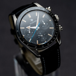 Proxima PX1692 Men Sports Watch 40mm Seagull ST1902 Manual Mechanical 10Bar Sapphire Chronograph Retro Super Lume