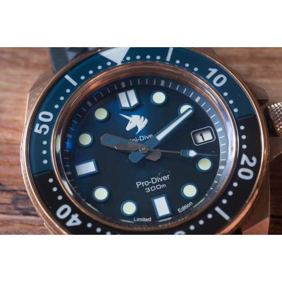 PROXIMA UD1685 BRONZE SAMURAI SOIL/EARTH NH35 DIVER AUTOMATIC WRISTWATCH ABYSSAL