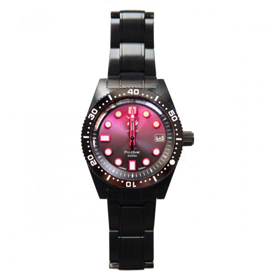 PROXIMA UD1680 UNICORN DIVER WATCH PVD BLACK MEN MECHANICAL WATCHES 200M WATERPROOF LUMINOUS 2021 SPORT RELOJES Blush DIAL