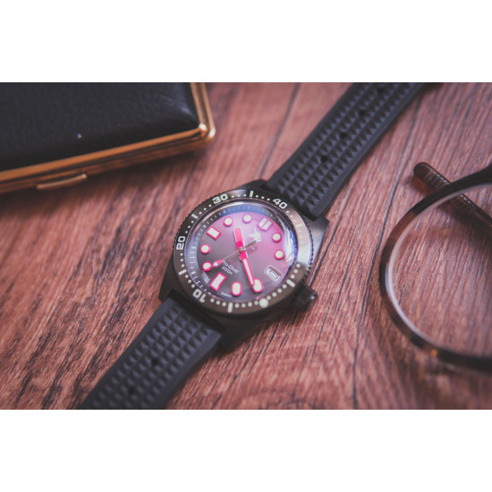 PROXIMA UD1680 UNICORN DIVER WATCH PVD BLACK MEN MECHANICAL WATCHES 200M WATERPROOF LUMINOUS 2021 SPORT RELOJES Blush DIAL