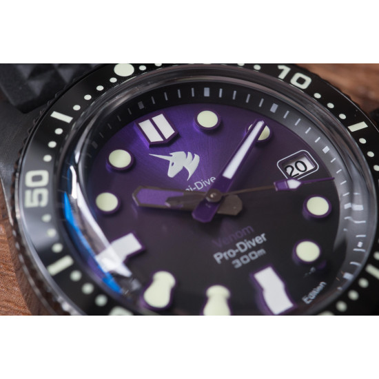 Proxima UD1680 unicorn Diver Watch PVD black Men Mechanical Watches 200M Waterproof Luminous 2021 Sport Relojes Venom Dial