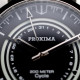 Proxima Men Luxury Watch 37mm Black Sunburst Cycle Dial Vintage Sport Watch Female Automatic Mechanical Watches 20Bar