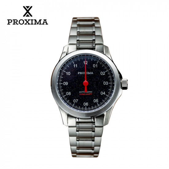 Proxima PX1745 Men's Watches Luxury 9015 Automatic One Hand Watch Stainless Steel Sapphire Crystal Glass 100M Waterproof