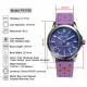 PX1756 Mens Mechanical Watch 39Mm Charoite Dial Miyota 9015 Movement Sapphire Waterproof Stainless Steel Watches OTF Clasp 10Bar
