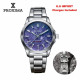 PX1756 Mens Mechanical Watch 39Mm Charoite Dial Miyota 9015 Movement Sapphire Waterproof Stainless Steel Watches OTF Clasp 10Bar