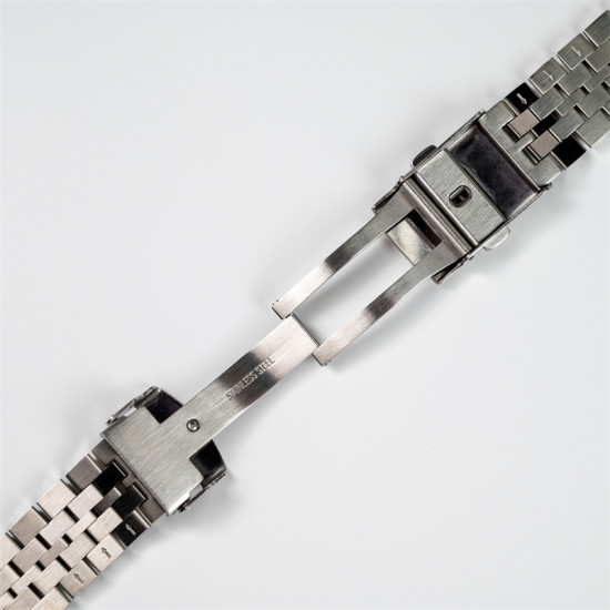 Proxima 20MM Men Five Bead Stainless Steel Bracelet MM300 SBDX001 SS Watchband Safety Milled Clasp Watch Strap Watches Parts