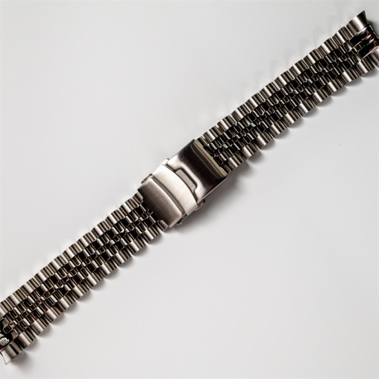 Proxima 20MM Men Five Bead Stainless Steel Bracelet MM300 SBDX001 SS Watchband Safety Milled Clasp Watch Strap Watches Parts